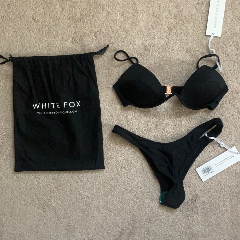 White fox bikini